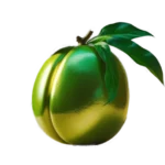 csillogó zöld arany gyümölcs b., transp.