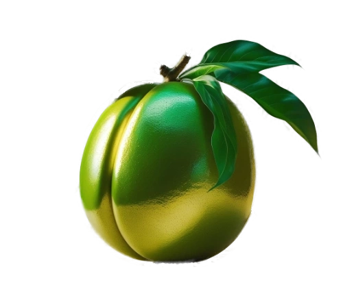 csillogó zöld arany gyümölcs b., transp.